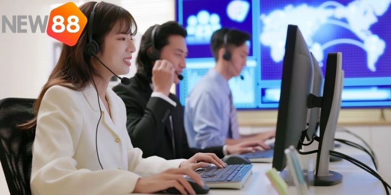 Liên hệ NEW88 qua live chat có tốc độ phản hồi nhanh chóng