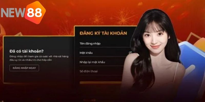 Đăng ký NEW88 cần nhập thông tín một cách chính xác